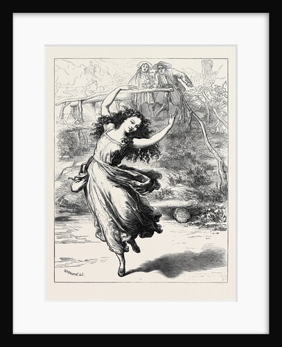 Scene from Fanchette at the Lyceum Theatre: The Shadow Dance 1871 by Anonymous