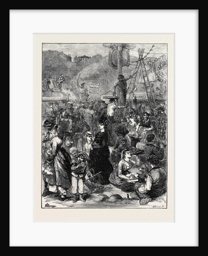The Fair of St. Cloud Near Paris 1871 by Anonymous