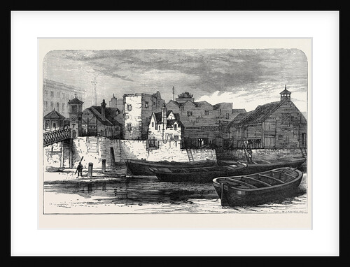 Old Houses at Nine-Elms Lambeth London 1871 by Anonymous