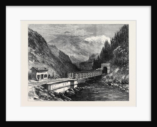 Mont Cenis Railway Scenery: The Dora Valley Near Salbertrand 1871 by Anonymous