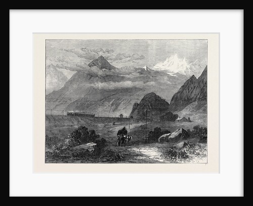 Mont Cenis Railway Scenery: The Dora Valley Near Oulx 1871 by Anonymous