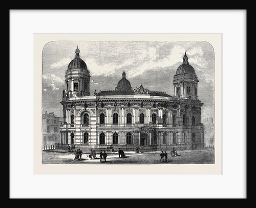 The New Dock Offices Hull 1871 by Anonymous