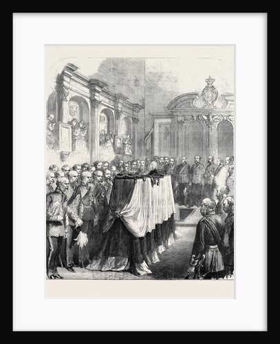 Funeral of Sir John Burgoyne in St. Peter's Church at the Tower London 1871 by Anonymous