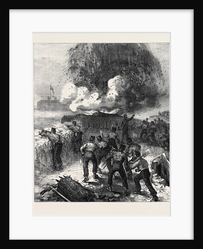 Siege Operations at Chatham: Explosion of a Mine 1871 by Anonymous