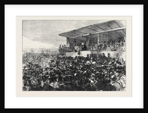 Mr. Gladstone Addressing the Meeting on Blackheath London 1871 by Anonymous