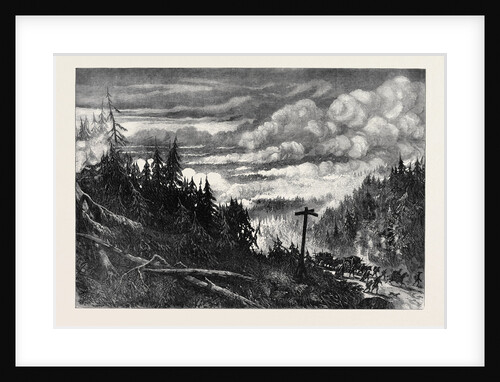 The Great Forest Fires in America: View Near Fox River 1871 by Anonymous
