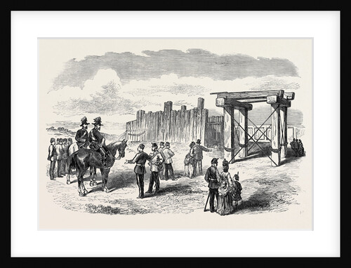 Siege Operations at Chatham: Stockade Prepared for Blowing Up with Gun-Cotton and Powder 1871 by Anonymous