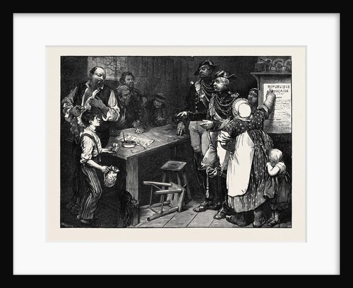 Scene in a Cabaret in the North of France 1871 by Anonymous