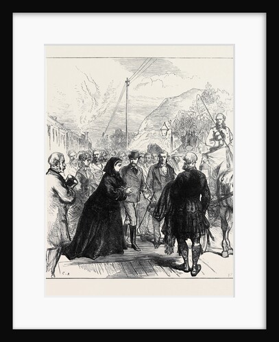 The Queen's Visit to the Prince of Wales: Arrival at Wolferton Station Near Sandringham 1871 by Anonymous