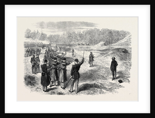 Execution of Rossel Ferre and Bourgeois at Satory Near Paris 1871 by Anonymous