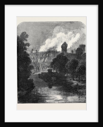 The Burning of Warwick Castle 1871 by Anonymous