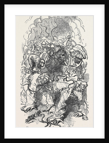 Sacks of Feathers Were Emptied Upon Them Then a Sackful of Live Rats Succeeded by a Dozen Monkeys and Some Score of Young Serpents. by Anonymous