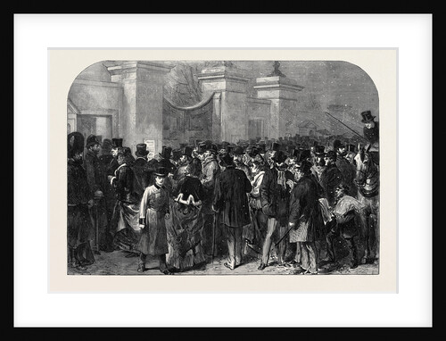 Illness of the Prince of Wales: The Bulletin at Marlborough House 1871 by Anonymous