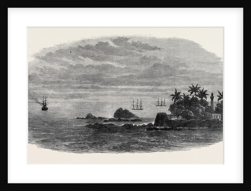 Wreck of the Mail Steam-Ship Rangoon at Galle: The Kadir Rocks at the Entrance to Galle Harbour 1871 by Anonymous
