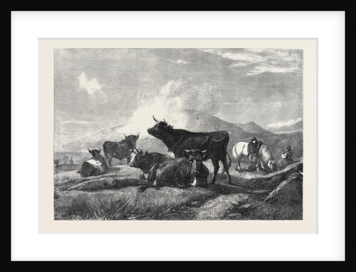 A Rest on the Road to the Fair, in the Exhibition of the Royal Academy by Anonymous