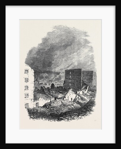 The Ruins of Cotton's Wharf the Great Fire in Southwark July6 1861 by Anonymous