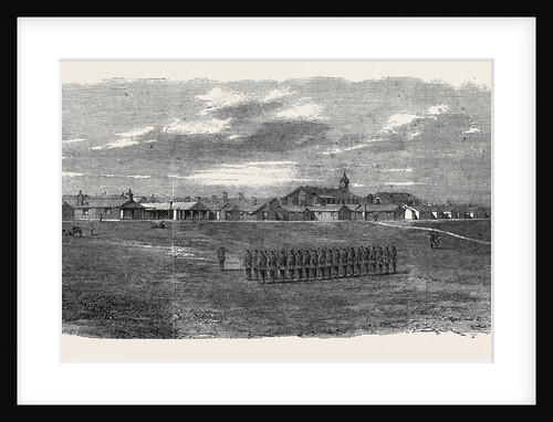 North View of a Portion of the Curragh Camp English Church Roman Catholic Church the Prince of Wales in Ireland July 13 1861 by Anonymous