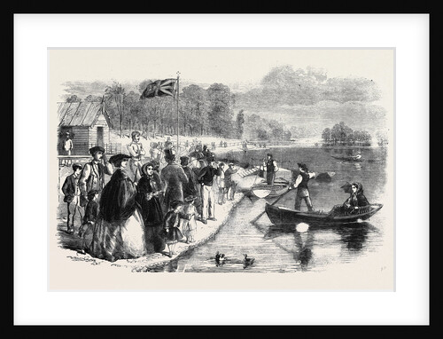 Pleasure Boats on the Ornamental Water in Regent's Park by Anonymous