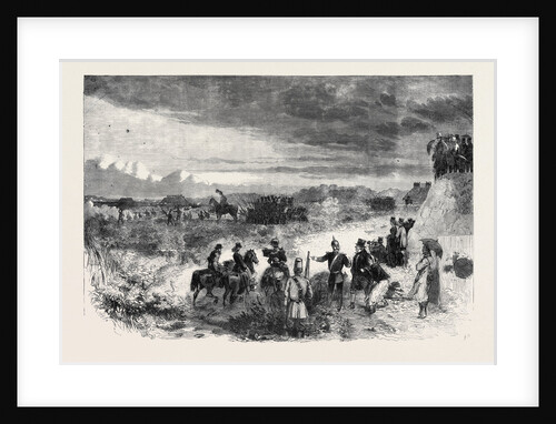 The Review on Saturday Last at Wimbledon Common: Skirmishers Forming Squares to Resist Cavalry the National Rifle Association Meeting on Wimbledon Common July 20 1861 by Anonymous