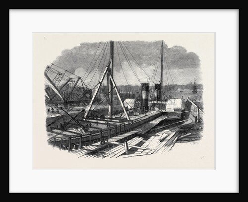 Laird's Graving Docks at Birkenhead: The Hibernia Under Repair by Anonymous