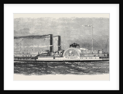 The New World One of the Hudson River Steamers by Anonymous