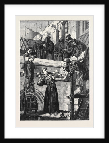 The Franciscan Sculptor, from the Exhibition of the Royal Academy by Anonymous