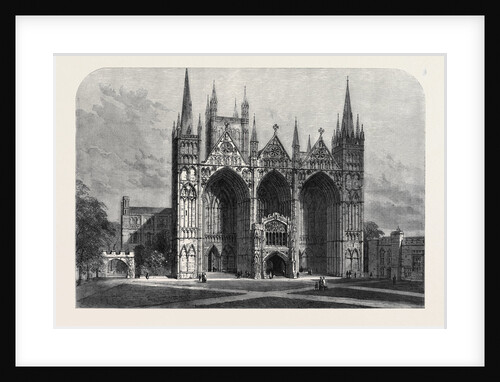 The Archeological Institute of Great Britain and Ireland at Peterborough: West Front of Peterborough Cathedral by Anonymous