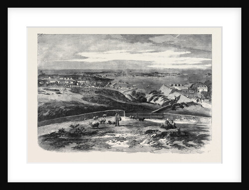 View of St. Peter Port Guernsey Taken above Fort George Showing the Town Harbour and Roadstead by Anonymous