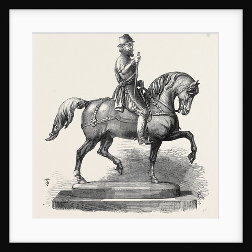 Silver Statuette of William the Taciturn a Prize for the Forthcoming International Steeplechase at Baden-Baden Germany by Anonymous