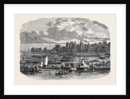 The Female Londin Crossing the Thames from Battersea to Cremorne on a Tight Rope by Anonymous