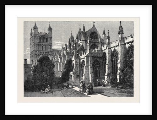 Visit of the British Archaeological Association to Exeter the Cathedral from the South-East by Anonymous