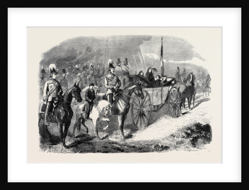 The Queen's Visit to Ireland: Her Majesty Reviewing the Troops on the Curragh of Kildare by Anonymous