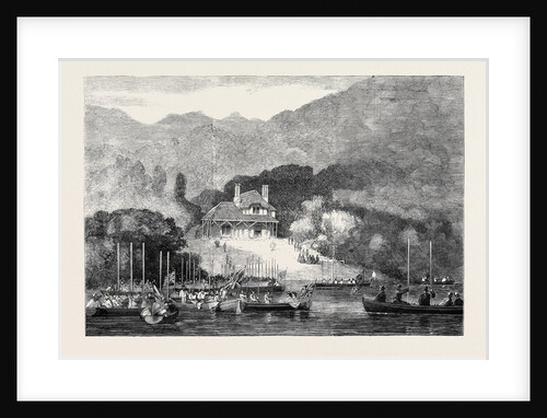 The Royal Party Visiting Lord Castlerosse's Cottage at Glena on the Killarney Lakes the Queen's Visit to Ireland by Anonymous