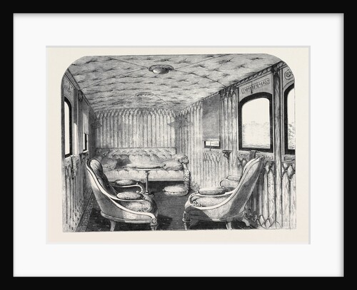 Saloon of Her Majesty's Carriage on the London and North-Western Railway. by Anonymous