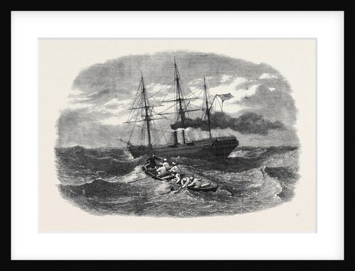 Picking Up a Man Overboard from the Peninsular and Oriental Company's Ship Candia in the Red Sea. by Anonymous