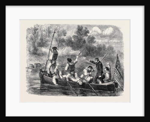 The Civil War in America: Confederates Trapping a Boat's Crew of the Potomac Fleet by Anonymous