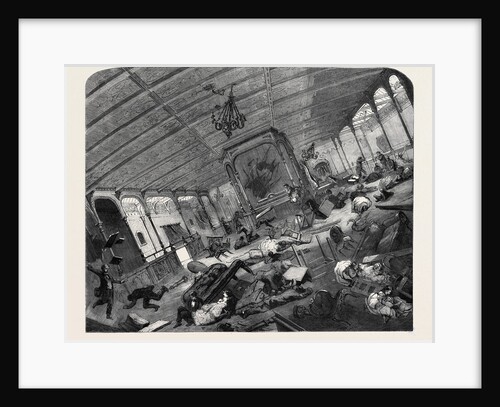 The Disaster to the Great Eastern: State of Her Grand Saloon During the Gale by Anonymous