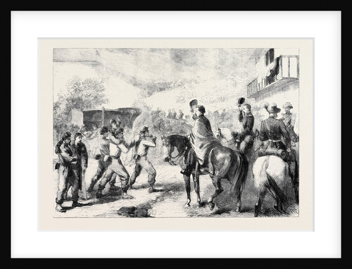 The War in America: Bringing in the Federal Wounded after the Skirmish at Lewinsville Virginia by Anonymous