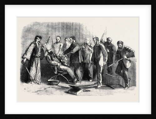 The Outrage on the British Embassy at Japan: Midnight Scene in Mr. Alcock 's Room at to-Sen-Ji Jeddo by Anonymous