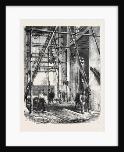 Progress of the Great Exhibition Building: Hoisting Apparatus by Anonymous