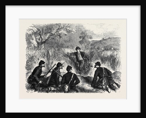 The War in America: A Confederate Deserter Coming Into the Federal Lines at Munson's Hill by Anonymous