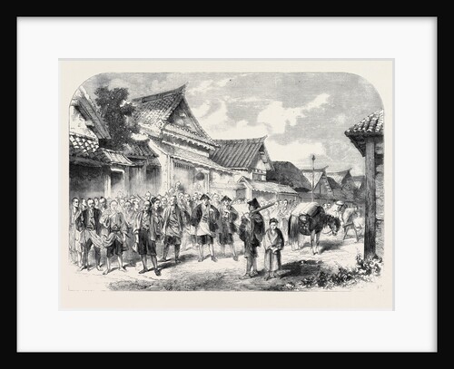 Sketches from the Interior of Japan by Our Special Artist: Our Escort of Matchlockmen at Omura by Anonymous