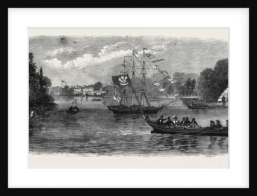 The Lake at Clumber Visit of the Prince of Wales to Clumber October 26 1861 by Anonymous