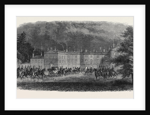 Arrival of the Prince at Clumber Visit of the Prince of Wales to Clumber October 26 1861 by Anonymous