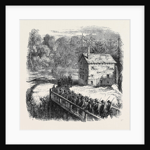 The Civil War in America: Franklin's Brigade Passing Arlington Mill on Its Way to Occupy Munson's Hill October 26 1861 by Anonymous