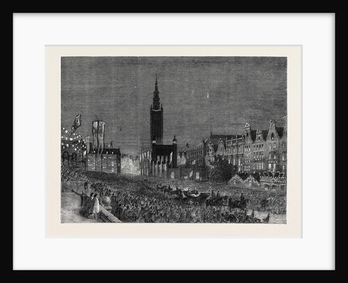 The Royal Visit to Dantzic: Their Majesties Passing the Long Market by Anonymous
