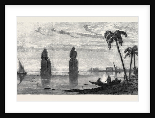 Colossal Statues in the Plain of Thebes During the Inundation Inundation of the Nile by Anonymous