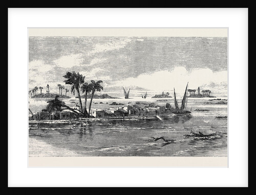 View on the Nile: Inundation of Villages and Encampment on the Bank of the Nile Inundation of the Nile by Anonymous