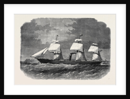 The Screw Steamer City of New York One of the Inman Line Running Between Liverpool and Ports of the United States by Anonymous