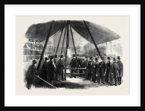Lord Berners Laying the Foundation Stone of the Agricultural Hall Islington by Anonymous